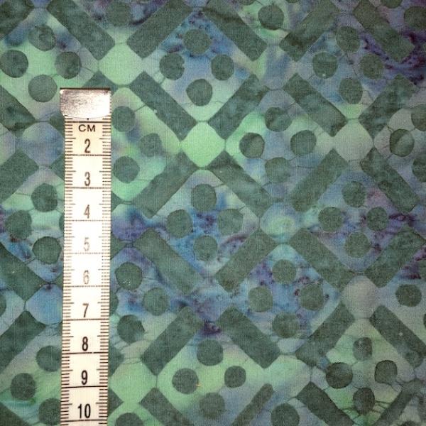 GREEN SQUARES - Magic - Batikstoff aus Indonesien